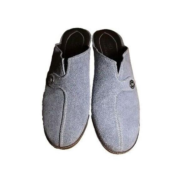 Cole Haan Women’s Blue Suede Clogs Mule Slide Shoes 3” Heel. US Size 7B - Picture 6 of 7